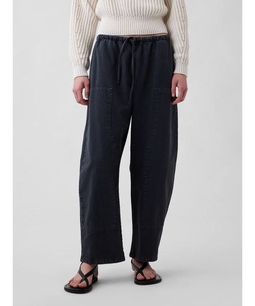 GAP(ギャップ)の「イージー ウエスト ダブルニー バレルパンツ(その他パンツ・レディース・ブラック/イエロー/ブルー・XS/S/XXS/M/L)」の18枚目の写真