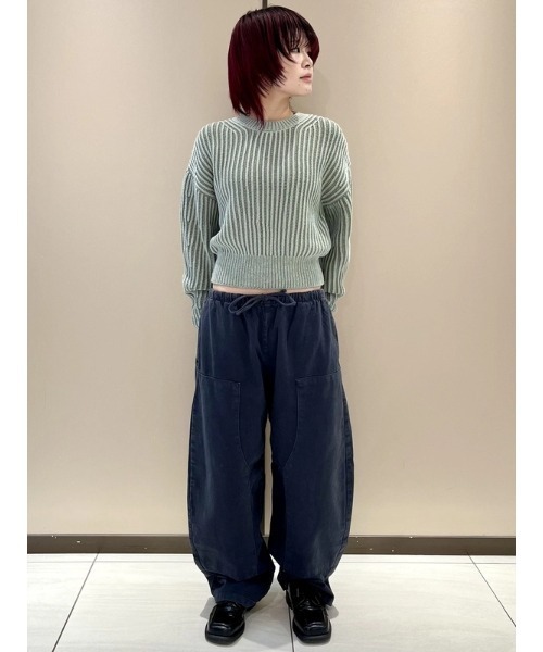 GAP(ギャップ)の「イージー ウエスト ダブルニー バレルパンツ(その他パンツ・レディース・ブラック/イエロー/ブルー・XS/S/XXS/M/L)」の11枚目の写真
