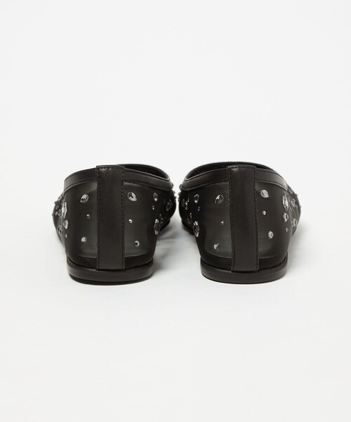 UNITED ARROWS(ユナイテッドアローズ)の「チュール ビジュー バレエシューズ(バレエシューズ・レディース・ブラック/ベージュ・38/37h/37/36h/36/35h/35)」の9枚目の写真