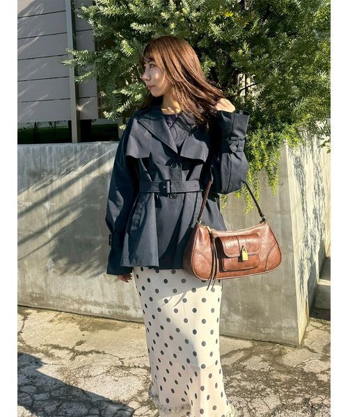 LILY BROWN（リリーブラウン）の「プリントシフォンバイアスミディスカート（スカート・レディース・ライトベージュ/サックスブルー/ネイビー・0/1）」の4枚目の写真