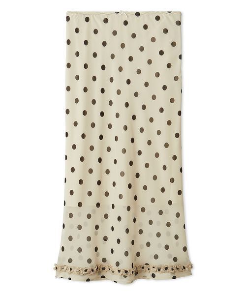 LILY BROWN（リリーブラウン）の「プリントシフォンバイアスミディスカート（スカート・レディース・ライトベージュ/サックスブルー/ネイビー・0/1）」の7枚目の写真