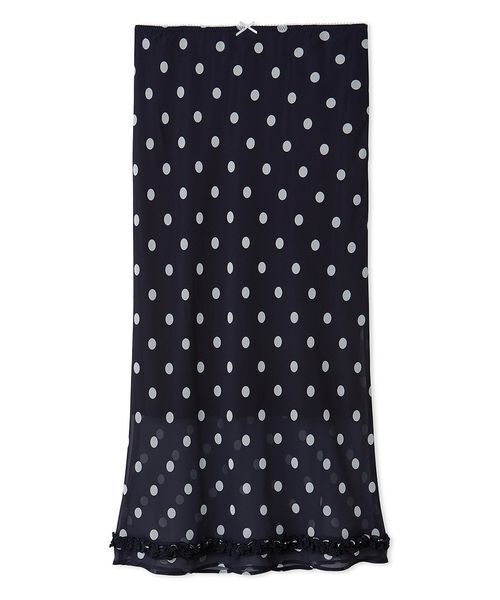 LILY BROWN（リリーブラウン）の「プリントシフォンバイアスミディスカート（スカート・レディース・ライトベージュ/サックスブルー/ネイビー・0/1）」の9枚目の写真