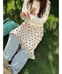 LILY BROWN | プリントシフォンバイアスミディスカート(スカート)