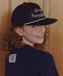 LATE CHECK-OUT LETTERING BALL CAP BLACK