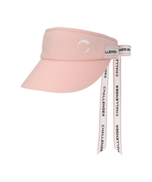 CHALLENGER（チャレンジャー）の「レディースストライプトリミングリボンポイントバンディングサンキャップピンク（サンバイザー）」