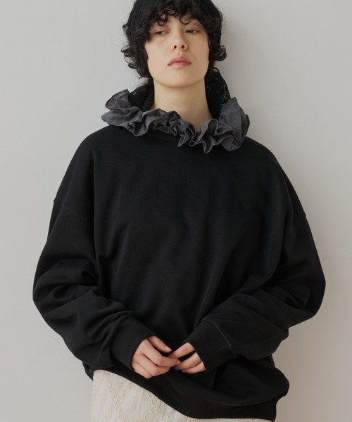 Libra Cue(リブラ キュー)の「オーバーシルエットスウェット(スウェット・レディース・ライトグレー/ブラック/アイボリー/ブルー/レッド・FREE)」の7枚目の写真