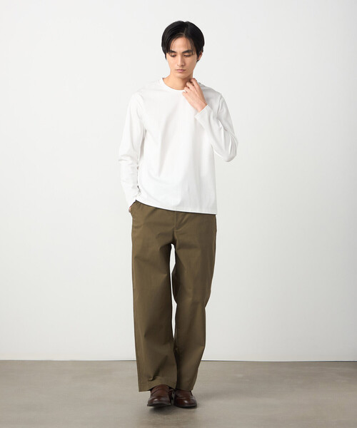 COMME CA ISM（コムサイズム）の「【MADE IN JAPAN】サファイアクールポンチ 長袖Tシャツ（Tシャツ/カットソー・メンズ・ホワイト・LARGE/MEDIUM）」の3枚目の写真