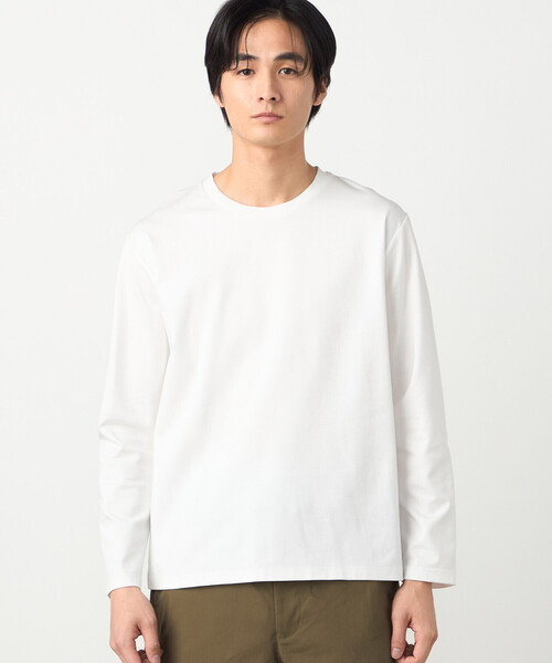 COMME CA ISM（コムサイズム）の「【MADE IN JAPAN】サファイアクールポンチ 長袖Tシャツ（Tシャツ/カットソー・メンズ・ホワイト・LARGE/MEDIUM）」の5枚目の写真