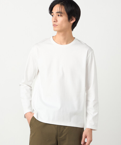 COMME CA ISM（コムサイズム）の「【MADE IN JAPAN】サファイアクールポンチ 長袖Tシャツ（Tシャツ/カットソー・メンズ・ホワイト・LARGE/MEDIUM）」の6枚目の写真