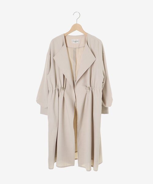 le.coeur blanc（ルクールブラン）の「タンブラーオックスノーカラーコート（ノーカラーコート・レディース・グレイッシュベージュ/サックスブルー/ネイビー・38）」の20枚目の写真