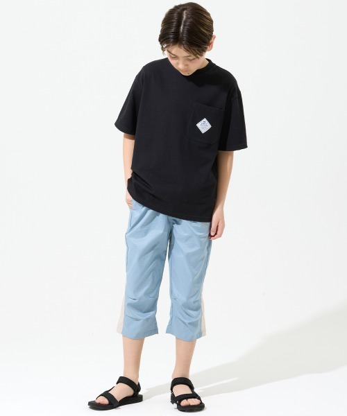 KRIFF MAYER Kid's Collection(クリフメイヤーキッズコレクション)の「【接触冷感】夏季GO! T(ポケット)(Tシャツ/カットソー・キッズ・ブラック/オフホワイト/ブルー/レッド・130/140/150/160/170/120)」の7枚目の写真