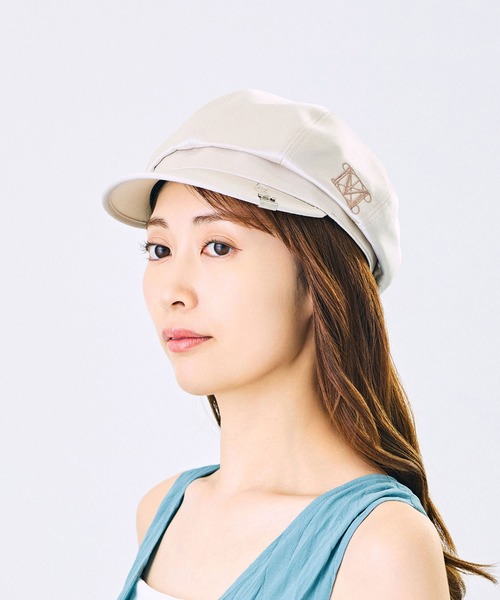 CA4LA(カシラ)の「THE MET VINTAGE LOGO CASQUETTE(キャスケット・レディース・ライトベージュ/ブラック・ONESIZE)」の3枚目の写真