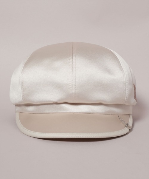 CA4LA(カシラ)の「THE MET VINTAGE LOGO CASQUETTE(キャスケット・レディース・ライトベージュ/ブラック・ONESIZE)」の7枚目の写真