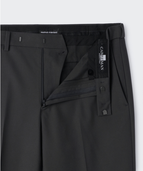 MUSINSA STANDARD（ムシンサスタンダード）の「ウィップコードストレートヒドンバンディングスラックス[グレー]（スラックス・メンズ・その他・26/27/28/29/30/31/32/33/34/36/38/40/42）」の4枚目の写真