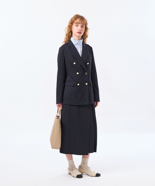 MACKINTOSH PHILOSOPHY(マッキントッシュ フィロソフィー)の「【TROTTER(トロッター)シリーズ】アクションツイルスリムスカート(スカート・レディース・ダークネイビー/ベージュ・38/36)」の14枚目の写真