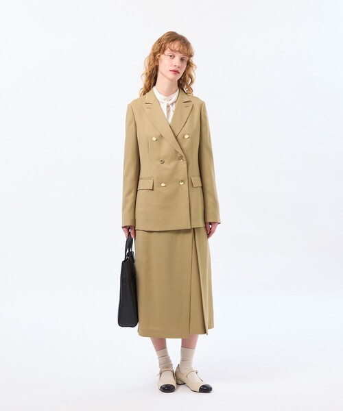 MACKINTOSH PHILOSOPHY(マッキントッシュ フィロソフィー)の「【TROTTER(トロッター)シリーズ】アクションツイルスリムスカート(スカート・レディース・ダークネイビー/ベージュ・38/36)」の11枚目の写真