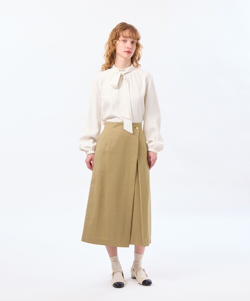 MACKINTOSH PHILOSOPHY(マッキントッシュ フィロソフィー)の「【TROTTER(トロッター)シリーズ】アクションツイルスリムスカート(スカート・レディース・ダークネイビー/ベージュ・38/36)」の10枚目の写真