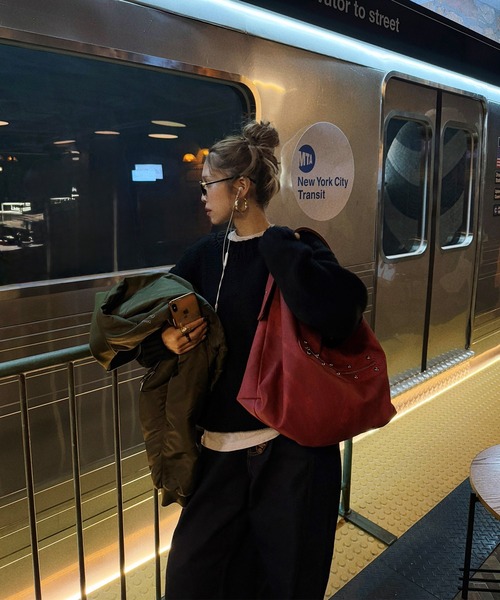 DEVICE(デバイス)の「【DEVICE × Nalm.コラボ】リバーシブル 2wayショルダーバッグ(リップポーチ付き) A4サイズ収納可(トートバッグ・レディース・ダークブラウン系/ベージュ系その他・FREE)」の14枚目の写真