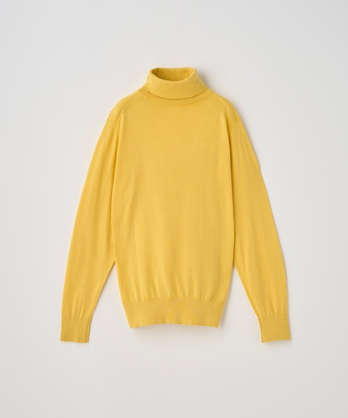 JOHN SMEDLEY(ジョンスメドレー)の「タートルネック長袖コットンニットプルオーバー(ニット/セーター・レディース・イエロー系その他2・S/M)」の2枚目の写真