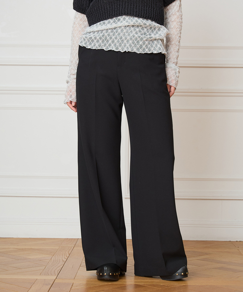 IENA LA BOUCLE（イエナラブークル）の「《追加》《洗濯機洗い可》IENA LA BOUCLE ソフトダブルクロススラックス（スラックス・レディース・グレー/ブラック・40/38/36/34）」の5枚目の写真