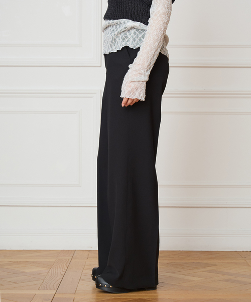 IENA LA BOUCLE（イエナラブークル）の「《追加》《洗濯機洗い可》IENA LA BOUCLE ソフトダブルクロススラックス（スラックス・レディース・グレー/ブラック・40/38/36/34）」の6枚目の写真
