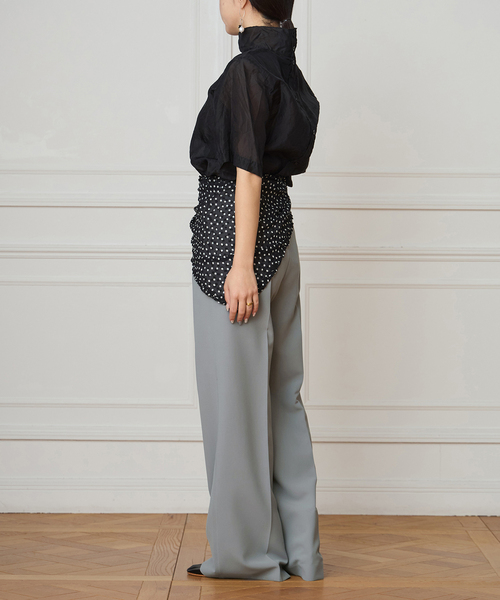IENA LA BOUCLE（イエナラブークル）の「《追加》《洗濯機洗い可》IENA LA BOUCLE ソフトダブルクロススラックス（スラックス・レディース・グレー/ブラック・40/38/36/34）」の19枚目の写真