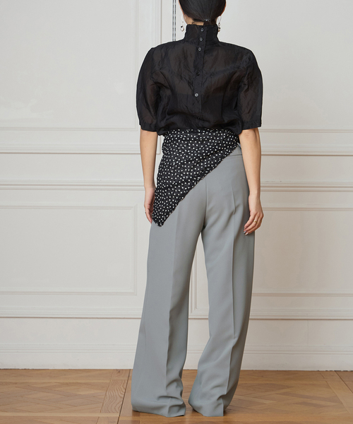 IENA LA BOUCLE（イエナラブークル）の「《追加》《洗濯機洗い可》IENA LA BOUCLE ソフトダブルクロススラックス（スラックス・レディース・グレー/ブラック・40/38/36/34）」の20枚目の写真
