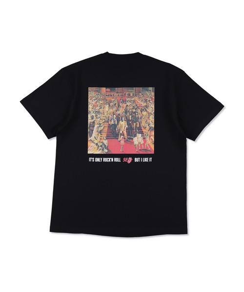 WIND AND SEA（ウィンダンシー）の「THE ROLLING STONES x WDS IT”S ONLY ROCK”N ROLL TEE（Tシャツ/カットソー・メンズ・ブラック/ホワイト・LARGE/MEDIUM/X-LARGE）」の7枚目の写真