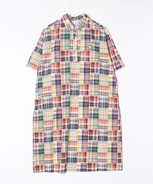 MUNSINGWEAR（マンシングウェア）の「マドラスチェック半袖ワンピース（ワンピース）」