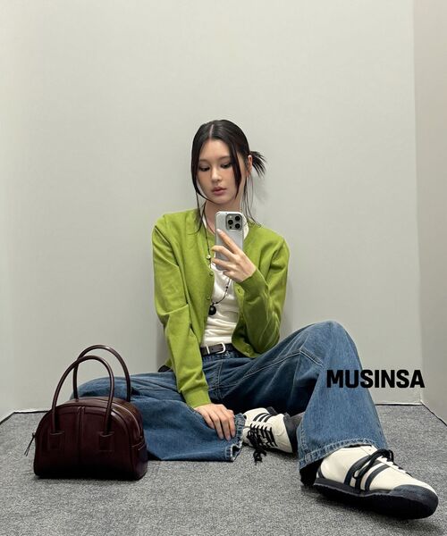 MUSINSA STANDARD WOMAN（ムシンサスタンダードウーマン）の「ウィメンズウールテンセルホルターレイヤード長袖Tシャツ[アイボリー]（Tシャツ/カットソー・レディース・その他・X-SMALL/SMALL/MEDIUM/LARGE）」の3枚目の写真