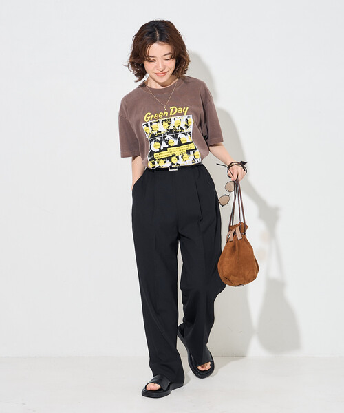 FREAK'S STORE(フリークスストア)の「接触冷感/UVカット LINEN TOUCH タック イージーパンツ/リネンタッチ(スラックス・レディース・グレー/ブラック/ベージュ/ネイビー・MEDIUM/SMALL)」の15枚目の写真