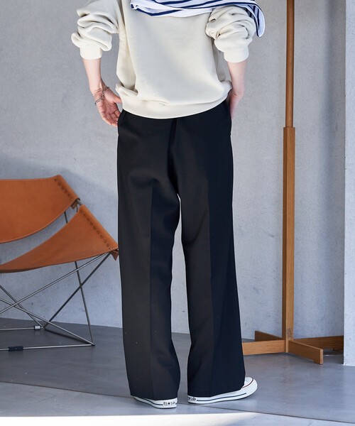 FREAK'S STORE(フリークスストア)の「接触冷感/UVカット LINEN TOUCH タック イージーパンツ/リネンタッチ(スラックス・レディース・グレー/ブラック/ベージュ/ネイビー・MEDIUM/SMALL)」の22枚目の写真