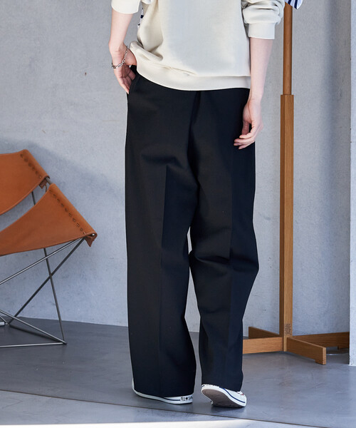 FREAK'S STORE(フリークスストア)の「接触冷感/UVカット LINEN TOUCH タック イージーパンツ/リネンタッチ(スラックス・レディース・グレー/ブラック/ベージュ/ネイビー・MEDIUM/SMALL)」の20枚目の写真