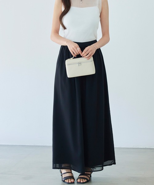 SAISON DE PAPILLON（セゾンドパピヨン）の「【2026SS新作】レーディス ワイドパンツ リボン付き シワ加工 体型カバー 通勤 きれいめ オフィスカジュアル（その他パンツ・レディース・ホワイト・M/S/L）」の22枚目の写真