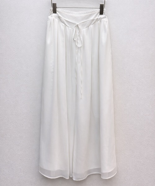 SAISON DE PAPILLON（セゾンドパピヨン）の「【2026SS新作】レーディス ワイドパンツ リボン付き シワ加工 体型カバー 通勤 きれいめ オフィスカジュアル（その他パンツ・レディース・ホワイト・M/S/L）」の15枚目の写真