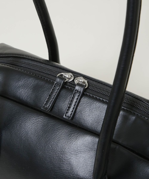 NANO universe(ナノユニバース)の「横型ボストンバッグ(ボストンバッグ・レディース・ブラック/ベージュ・F)」の11枚目の写真