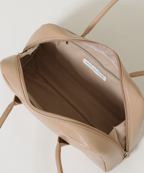 NANO universe(ナノユニバース)の「横型ボストンバッグ(ボストンバッグ・レディース・ブラック/ベージュ・F)」の13枚目の写真