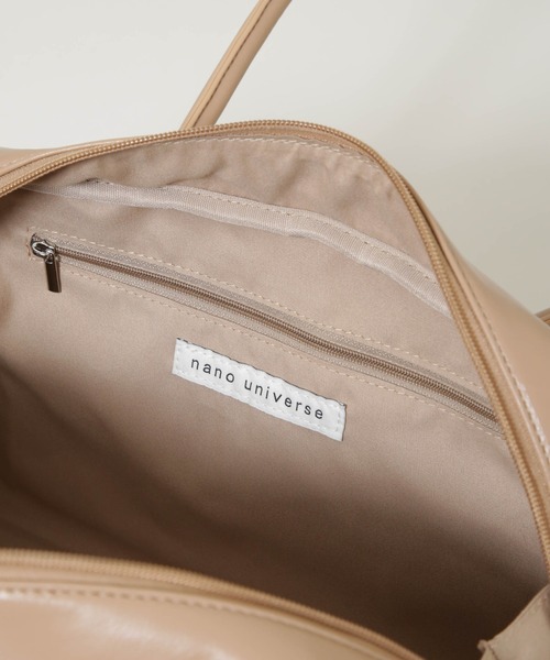 NANO universe(ナノユニバース)の「横型ボストンバッグ(ボストンバッグ・レディース・ブラック/ベージュ・F)」の14枚目の写真