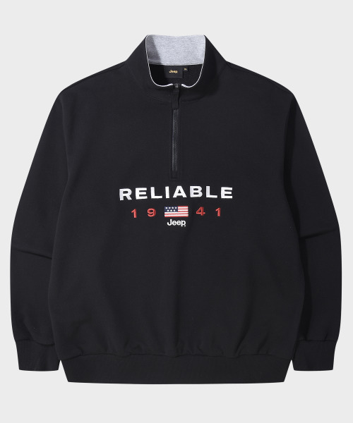 JEEP（ジープ）の「[360g] USA 1941 ハーフジップ スウェット (JR5TSU839BK)（スウェット・レディース・その他・SMALL/MEDIUM/LARGE/X-LARGE/2XL）」の3枚目の写真