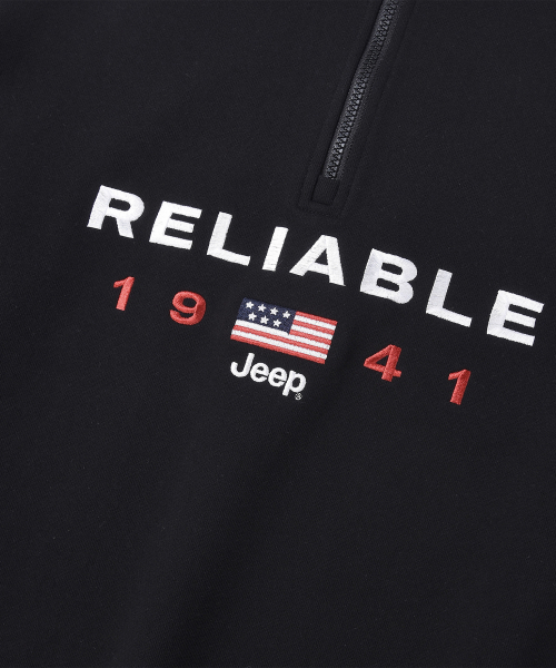 JEEP（ジープ）の「[360g] USA 1941 ハーフジップ スウェット (JR5TSU839BK)（スウェット・レディース・その他・SMALL/MEDIUM/LARGE/X-LARGE/2XL）」の7枚目の写真