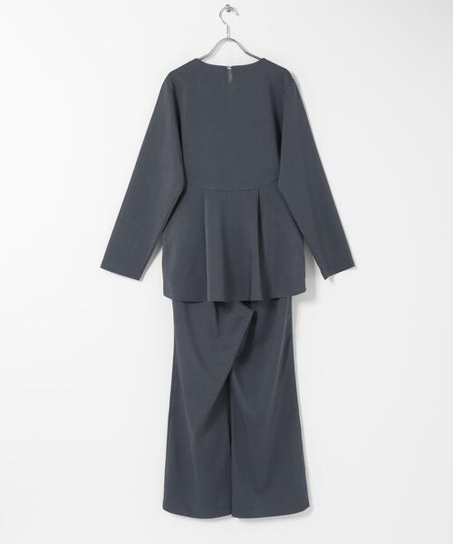 SENSE OF PLACE by URBAN RESEARCH（センスオブプレイスバイアーバンリサーチ）の「フリルトップパンツセットアップ（スラックス・レディース・ベージュ/ブラック/チャコールグレー・SMALL/MEDIUM）」の13枚目の写真