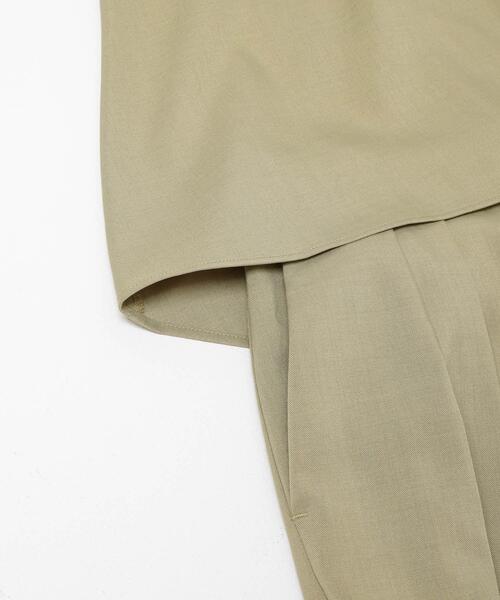 SENSE OF PLACE by URBAN RESEARCH（センスオブプレイスバイアーバンリサーチ）の「フリルトップパンツセットアップ（スラックス・レディース・ベージュ/ブラック/チャコールグレー・SMALL/MEDIUM）」の4枚目の写真