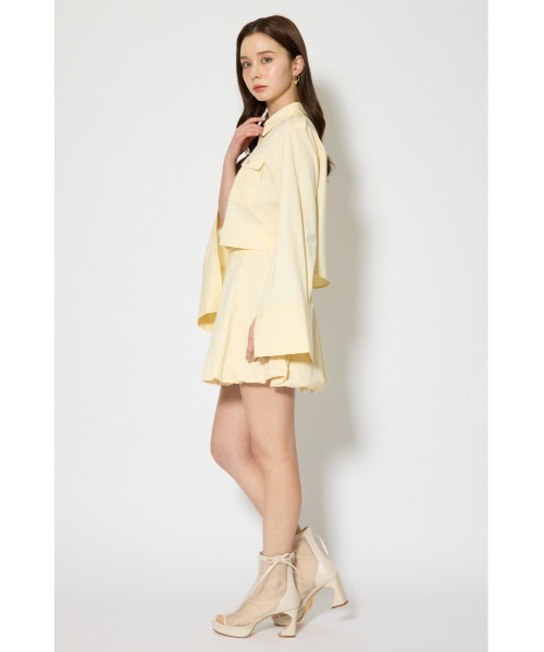 rienda(リエンダ)の「ワークディティールクロップドシャツ 春服(シャツ/ブラウス・レディース・ライトブルー/マルチ/イエロー・FREE)」の14枚目の写真