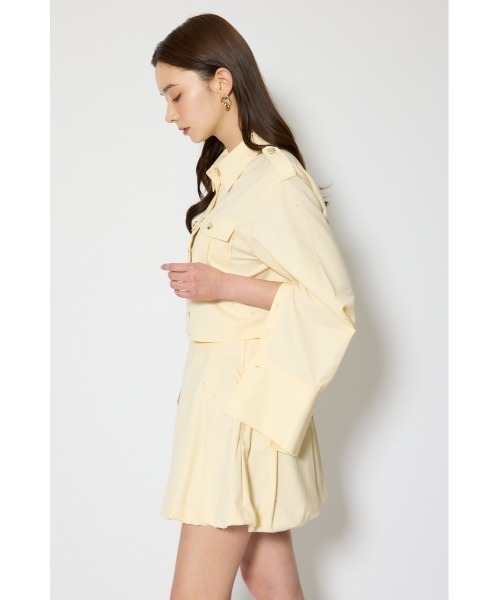 rienda(リエンダ)の「ワークディティールクロップドシャツ 春服(シャツ/ブラウス・レディース・ライトブルー/マルチ/イエロー・FREE)」の16枚目の写真