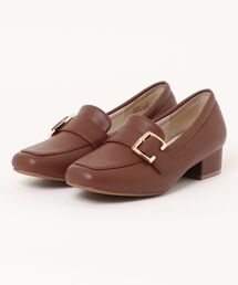 ABC SELECT エービーシーセレクト PUFF HEEL LFR 3.5 パフヒールローファー 3.5 W5079 BROWN