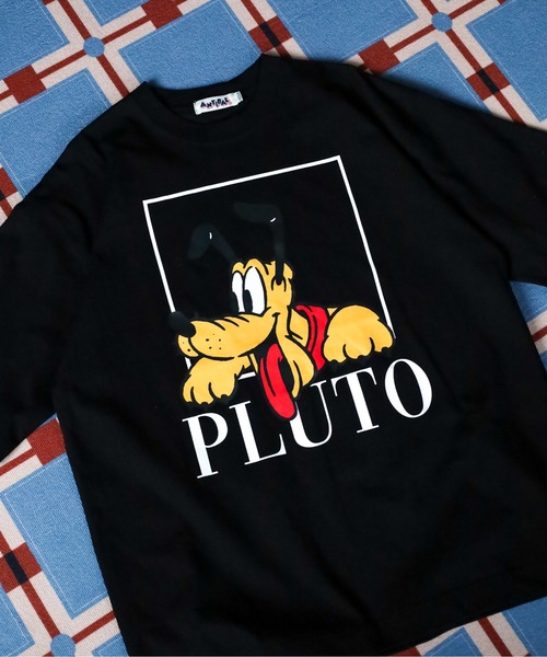 ATELANE(アテレーン)の「Disney ミッキーマウス プリントBIGTEE ミッキーマウス/ミニーマウス/ドナルド/プルート 半袖(Tシャツ/カットソー・メンズ・ブラック系1/ブラック系3/ホワイト系3/ホワイト系5/グリーン/ピンク/グレー/ベージュ/ホワイト系1/カーキ/ホワイト系2/サックスブルー/ブラック系5/ブラック系2/ブラック系4/ホワイト/ホワイト系4/イエロー・M/L)」の9枚目の写真