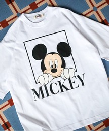 ATELANE（アテレーン）の「Disney ミッキーマウス プリントBIGTEE ミッキーマウス/ミニーマウス/ドナルド/プルート 半袖（Tシャツ/カットソー）」