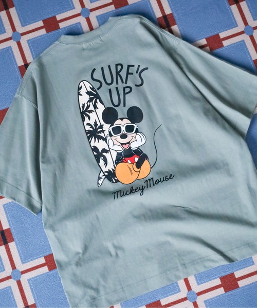 ATELANE(アテレーン)の「Disney ミッキーマウス プリントBIGTEE ミッキーマウス/ミニーマウス/ドナルド/プルート 半袖(Tシャツ/カットソー・メンズ・ブラック系1/ブラック系3/ホワイト系3/ホワイト系5/グリーン/ピンク/グレー/ベージュ/ホワイト系1/カーキ/ホワイト系2/サックスブルー/ブラック系5/ブラック系2/ブラック系4/ホワイト/ホワイト系4/イエロー・M/L)」の14枚目の写真
