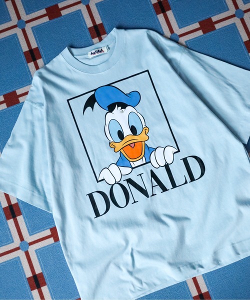 ATELANE(アテレーン)の「Disney ミッキーマウス プリントBIGTEE ミッキーマウス/ミニーマウス/ドナルド/プルート 半袖(Tシャツ/カットソー・メンズ・ブラック系1/ブラック系3/ホワイト系3/ホワイト系5/グリーン/ピンク/グレー/ベージュ/ホワイト系1/カーキ/ホワイト系2/サックスブルー/ブラック系5/ブラック系2/ブラック系4/ホワイト/ホワイト系4/イエロー・M/L)」の16枚目の写真