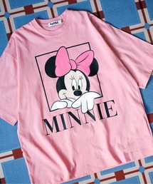 ATELANE（アテレーン）の「Disney ミッキーマウス プリントBIGTEE ミッキーマウス/ミニーマウス/ドナルド/プルート 半袖（Tシャツ/カットソー）」